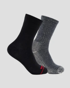 Terramar - Adult Multi-Weight Layerable Trail Sock Set (2 Pair)