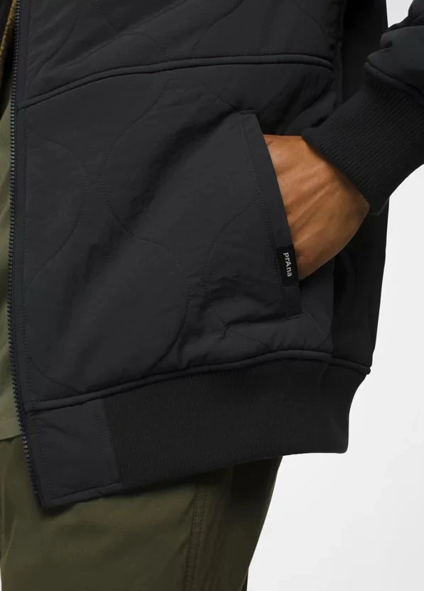 prAna - Men's Encinitas Bomber Jacket PrAna - Men's Encinitas Bomber Jacket -BIG BEAR GEAR SHOP 2066151 CHARCOAL ALT 3