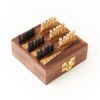 Matr Boomie - Handmade Rosewood Mini Travel Backgammon Game