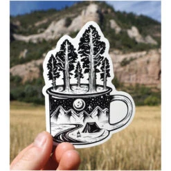 Sticker Art - Camp Cup Mountains