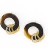 Fair Anita - Round Horn Stud Earrings