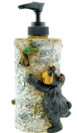 Wilcor - Willie Bear Birch Pump Soap Dispenser