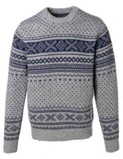 Schott: Men's Midweight Wool Icelandic Crew Neck Sweater