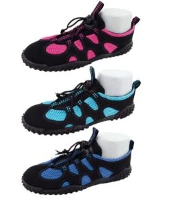 Wilcor - Women's Aqua Shoes Tie Style