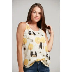 SM Wardrobe - Women's Bear And Honey Bees Classic Tank Top -BIG BEAR GEAR SHOP bac5ea7d91b73c4a73a0368a27622148a0c52f65bb5bf0d8a5feddd3cad3ff86